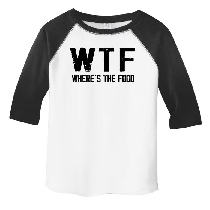 Wtf Wheres The Food Funny Food Enthusiasts Gift Toddler Fine Jersey T-Shirt