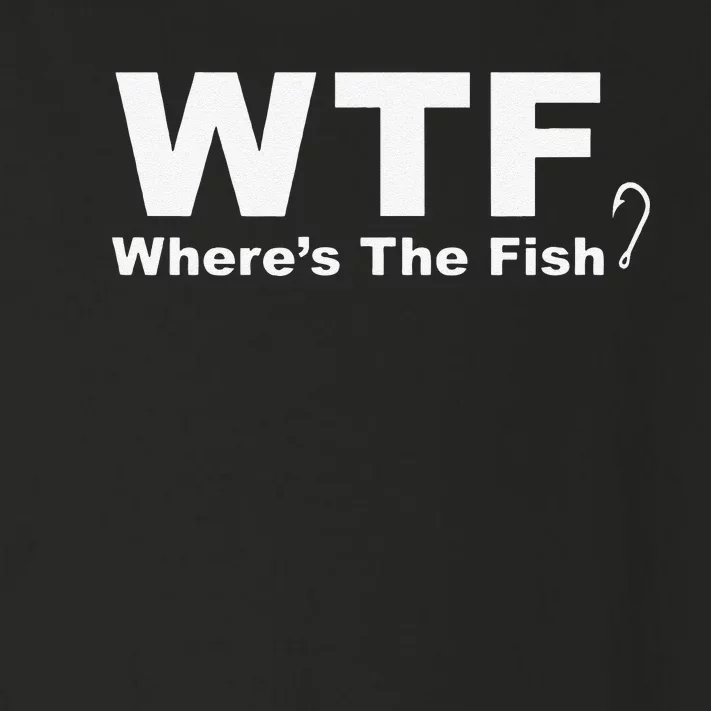 WTF Wheres The Fish Funny Fishing Toddler Long Sleeve Shirt