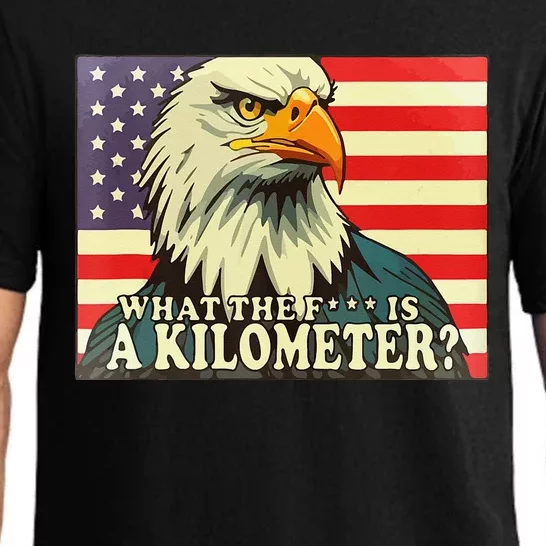 WTF What The Fuck Is A Kilometer George Washington July 4th Pajama Set