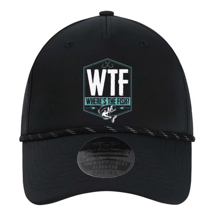 WTF Wheres The Fish Funny Fishing Joke Hook Lure Bass Performance The Dyno Cap