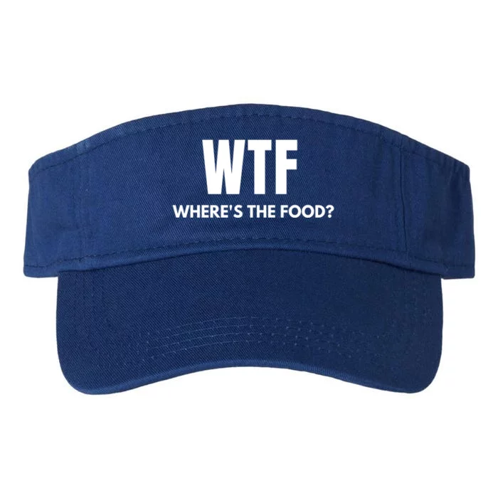 Wtf Wheres The Food? Christmas Clothing Great Gift Valucap Bio-Washed Visor