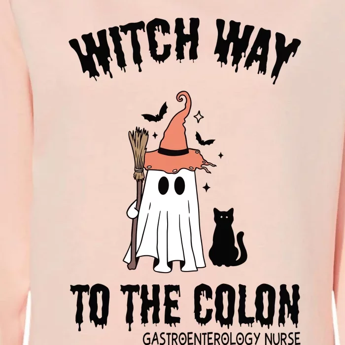 Witch Way To The Colon Gastroenterology Nurse Womens California Wash Sweatshirt