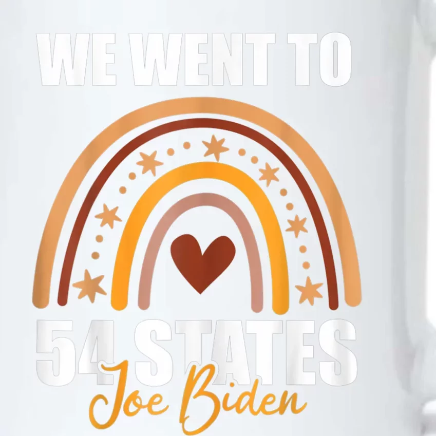 We Went To 54 States Funny Joe Biden President Black Color Changing Mug