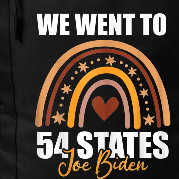 We Went To 54 States Funny Joe Biden President Daily Commute Backpack