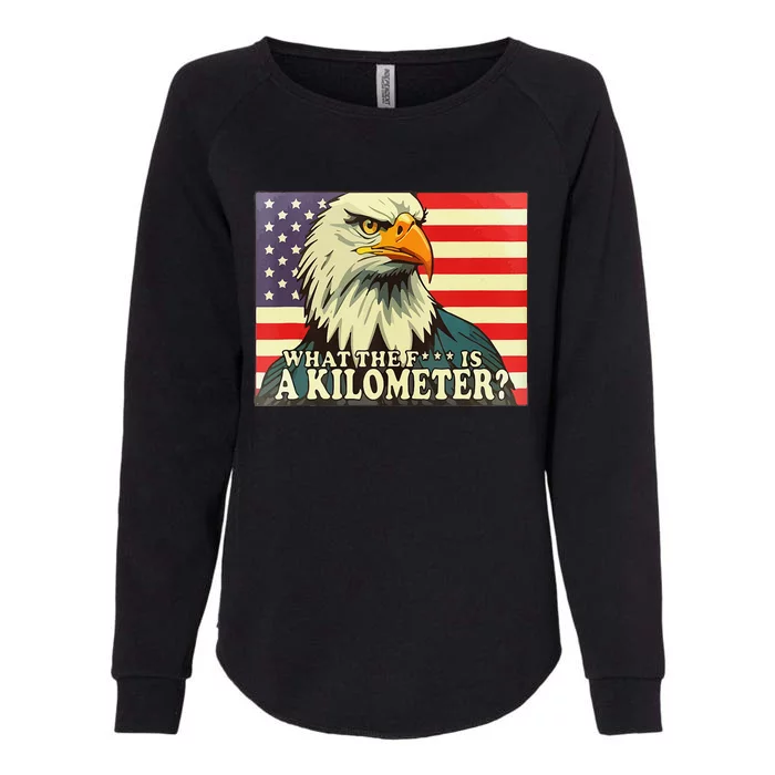 WTF What The Fuck Is A Kilometer George Washington July 4th Womens California Wash Sweatshirt