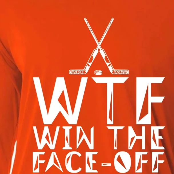 Wtf Win The Faceoff Gift Cooling Performance Long Sleeve Crew