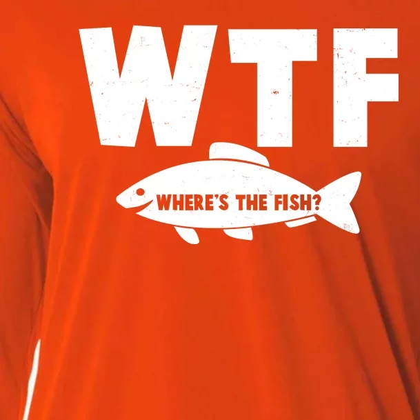 WTF Where's The Fish Fishing Fan Cooling Performance Long Sleeve Crew