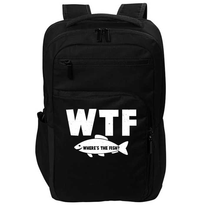 WTF Where's The Fish Fishing Fan Impact Tech Backpack