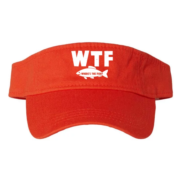 WTF Where's The Fish Fishing Fan Valucap Bio-Washed Visor