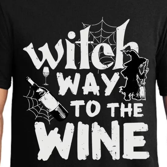 Witch Way To The Wine Funny Gift Pajama Set