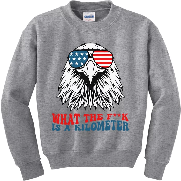 Wtf What The Fuck Is A Kilometer George Washington Kids Sweatshirt