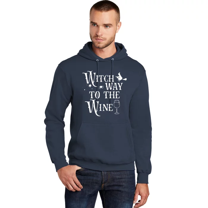 Witch Way To The Wine Funny Halloween Costume Hoodie