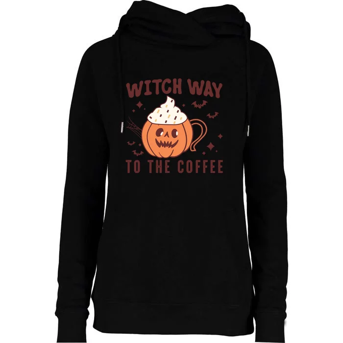 Witch Way To Wine Witching Halloween Costume Horror Movies Gift Womens Funnel Neck Pullover Hood