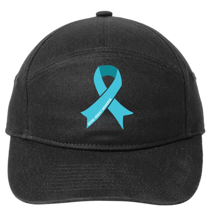 We Wear Teal Ribbon Sexual Assault Awareness 7-Panel Snapback Hat