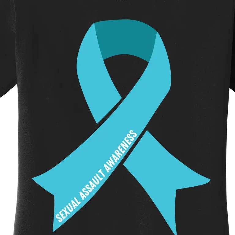 We Wear Teal Ribbon Sexual Assault Awareness Women's T-Shirt