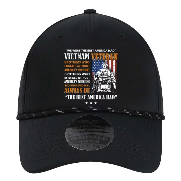 We Were The Best America Had Meaningful Gift Vietnam Veteran Army Funny Gift Performance The Dyno Cap