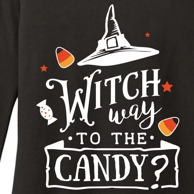 Witch Way To The Candy? Womens CVC Long Sleeve Shirt