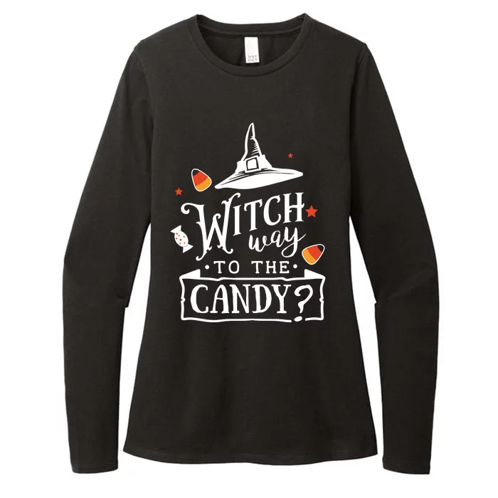 Witch Way To The Candy? Womens CVC Long Sleeve Shirt