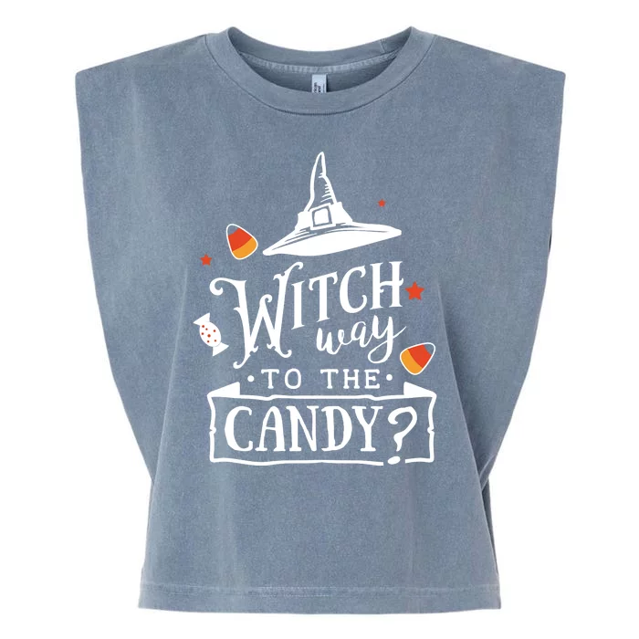 Witch Way To The Candy? Garment-Dyed Women's Muscle Tee