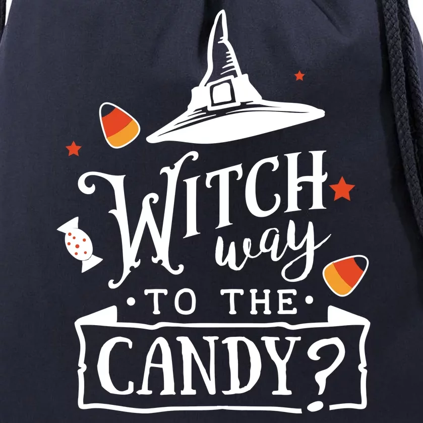 Witch Way To The Candy? Drawstring Bag