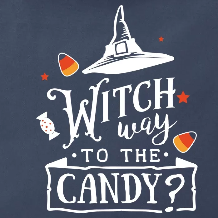 Witch Way To The Candy? Zip Tote Bag