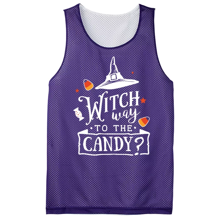 Witch Way To The Candy? Mesh Reversible Basketball Jersey Tank