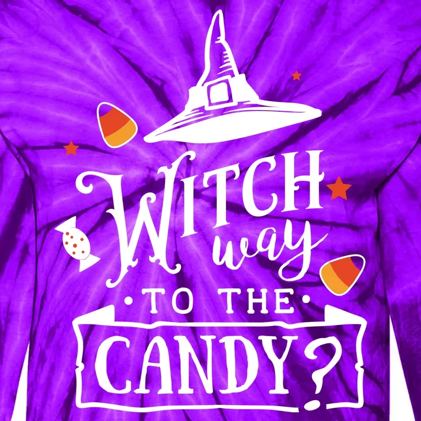 Witch Way To The Candy? Tie-Dye Long Sleeve Shirt