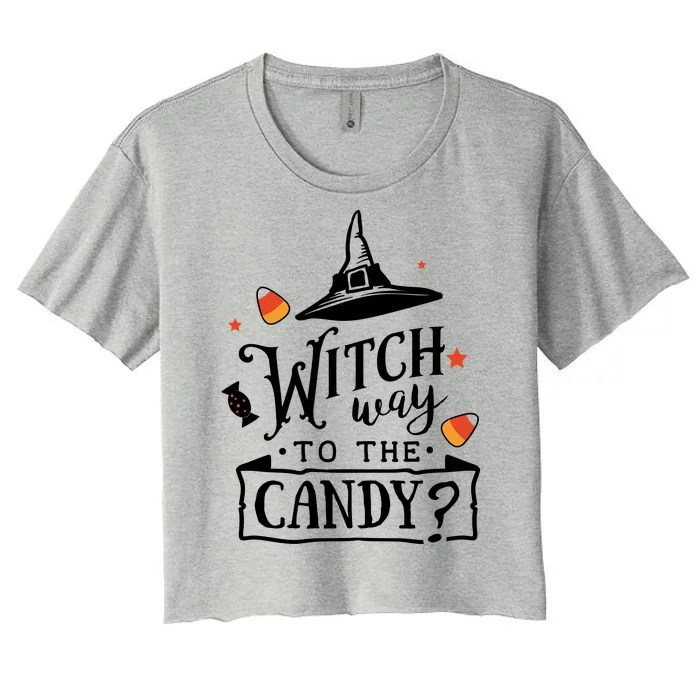 Witch Way To The Candy? Women's Crop Top Tee