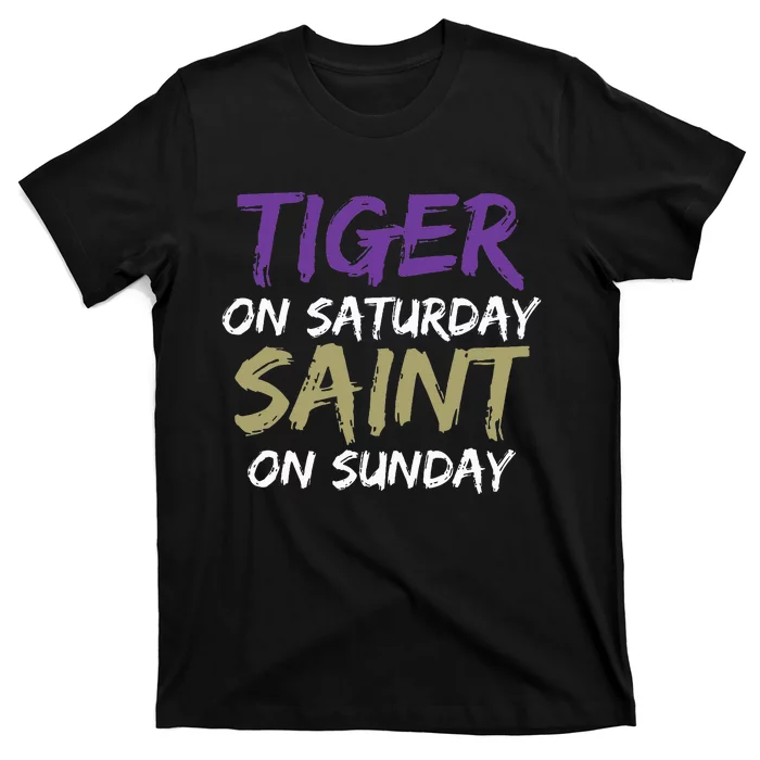 Weekend Warrior Tiger vs. Saint T-Shirt