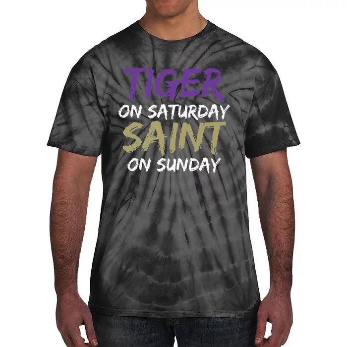 Weekend Warrior Tiger vs. Saint Tie-Dye T-Shirt