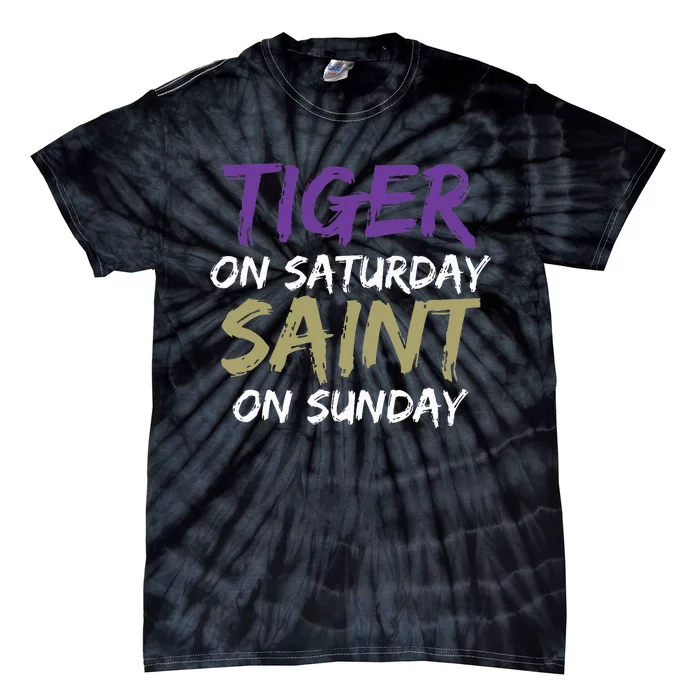 Weekend Warrior Tiger vs. Saint Tie-Dye T-Shirt