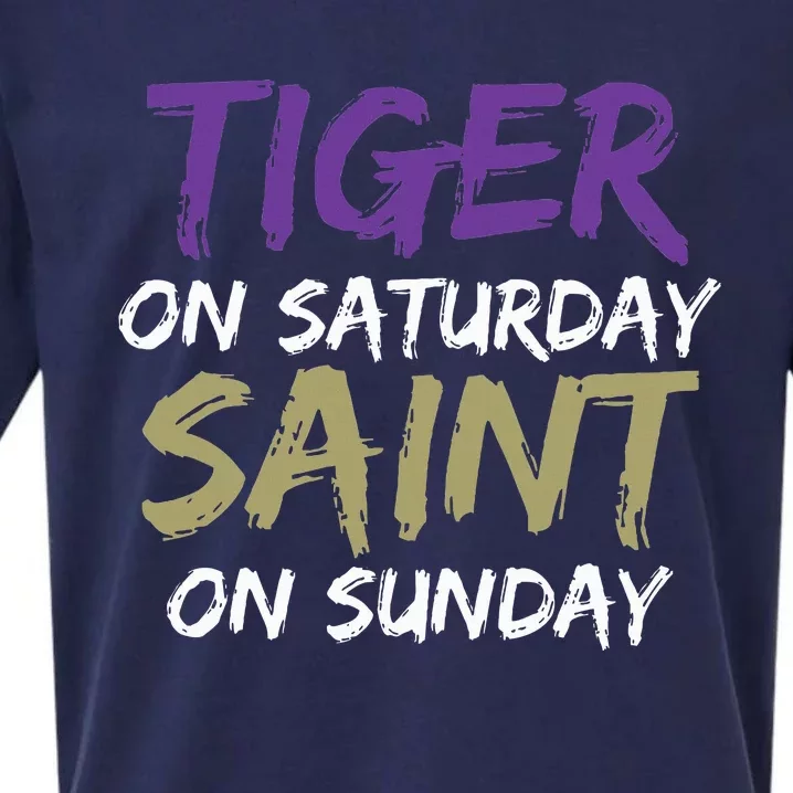 Weekend Warrior Tiger vs. Saint Sueded Cloud Jersey T-Shirt