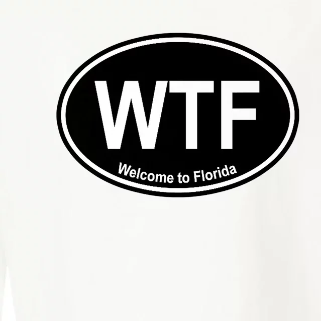 Wtf Welcome To Florida Cropped Pullover Crew