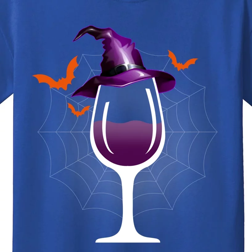 Witch Way To The Wine Witch And Wine Funny Halloween Meaningful Gift Kids T-Shirt