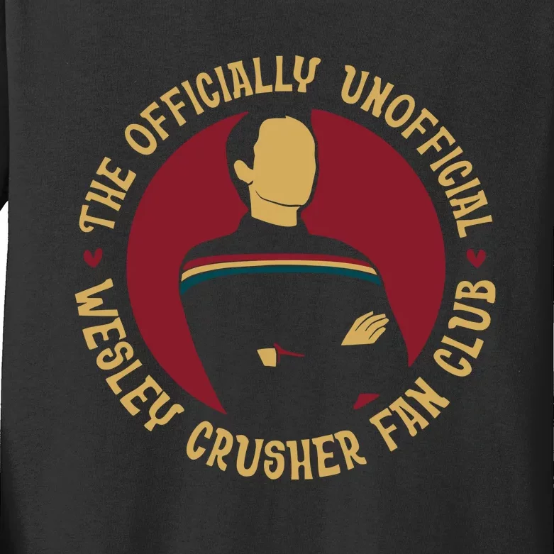 Wil WheatonS The Ly Un Wesley Crusher Fan Club Kids Long Sleeve Shirt