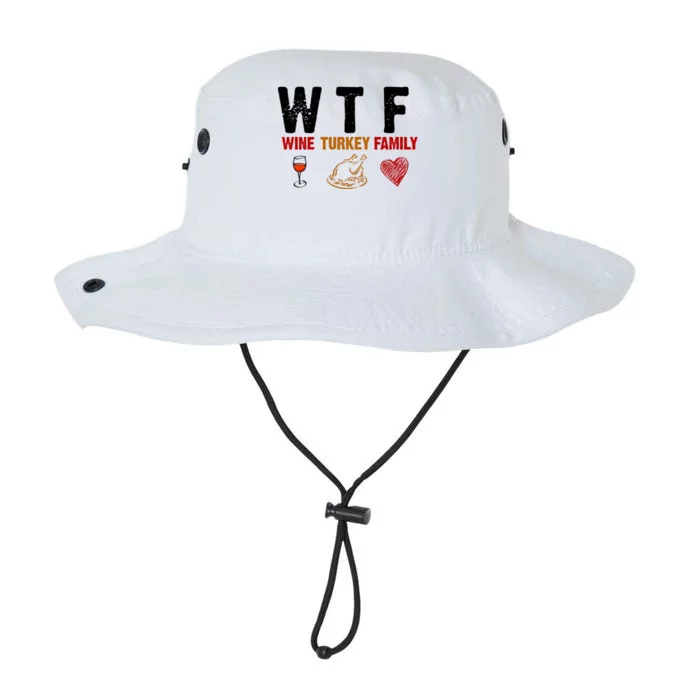 WTF Wine Turkey Family Thanksgiving Dinner Legacy Cool Fit Booney Bucket Hat