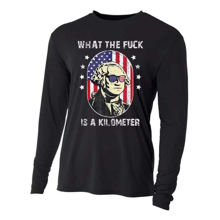 WTF What The Fuck Is A Kilometer George Washington Cooling Performance Long Sleeve Crew