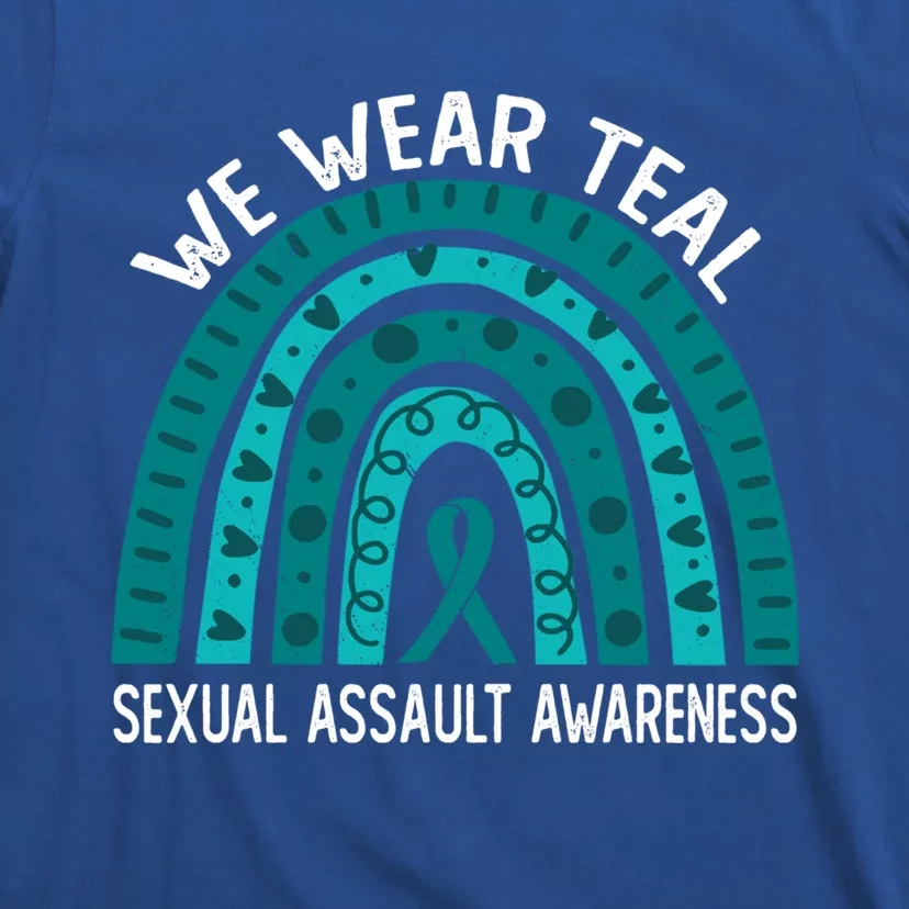 We Wear Teal For Sexual Assault Awareness Gift T-Shirt