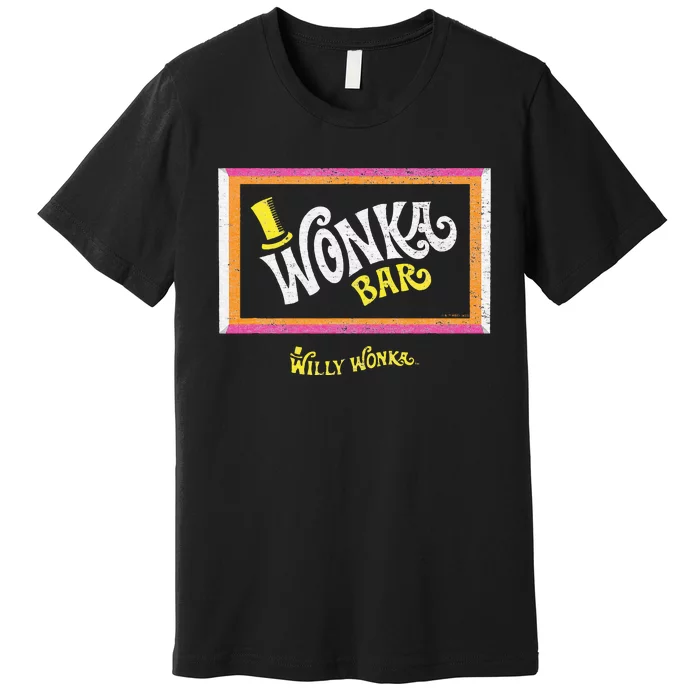 W.I.L.L.Y W.O.N.K.A & The Chocolate Factory Wonka Chocolate Bar Premium T-Shirt