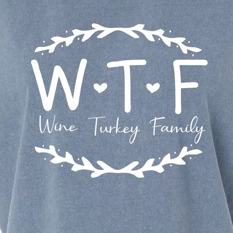 Wtf Wine Turkey Family Garment-Dyed Women's Muscle Tee