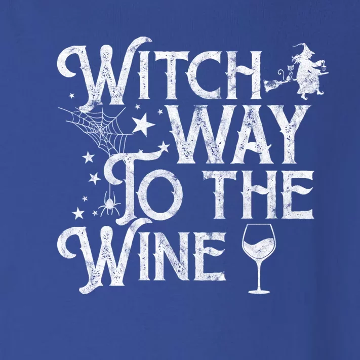 Witch Way To The Wine Funny Spooky Halloween Funny Gift Toddler Long Sleeve Shirt