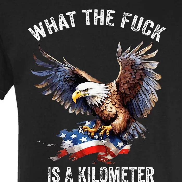 Wtf What The Fu.K Is A Kilometer George Washington Garment-Dyed Heavyweight T-Shirt