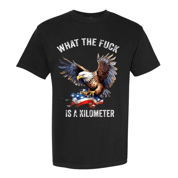 Wtf What The Fu.K Is A Kilometer George Washington Garment-Dyed Heavyweight T-Shirt