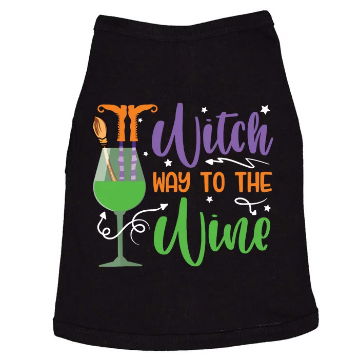 Witch Way To The Wine Halloween Party Doggie Tank