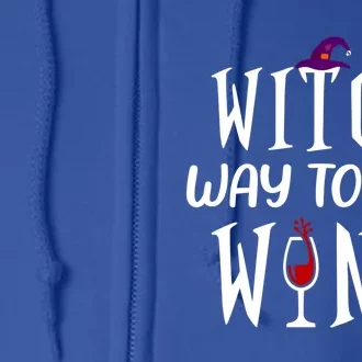 Witch Way To The Wine Halloween Ing Party Costume Great Gift Full Zip Hoodie