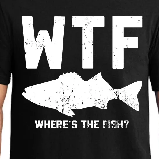 Wtf Wheres The Fish Funny Fishing Pajama Set