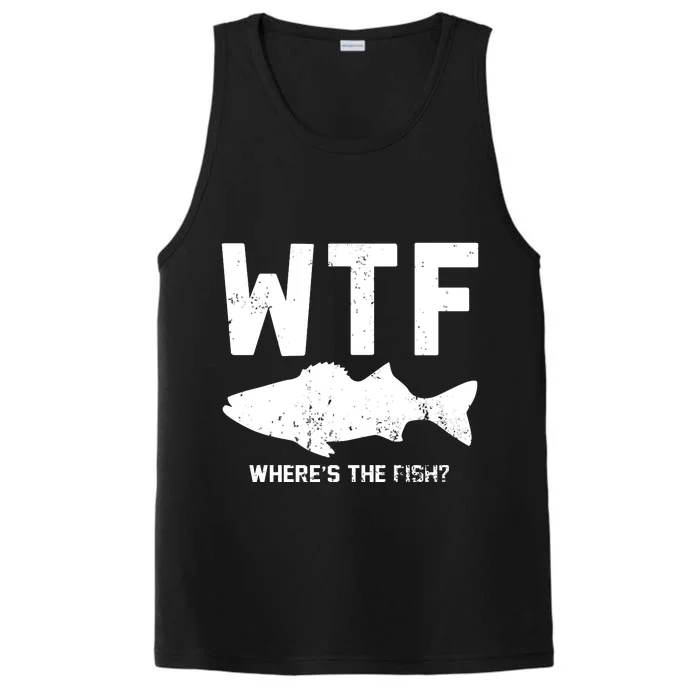 Wtf Wheres The Fish Funny Fishing Performance Tank