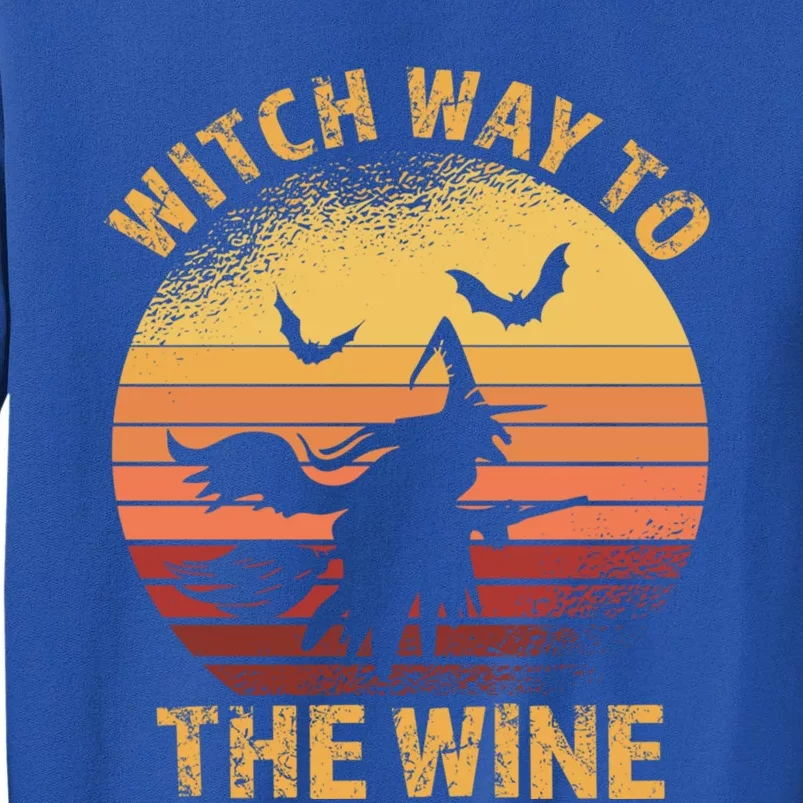 Witch Way To The Wine Halloween Wine Gift Sweatshirt