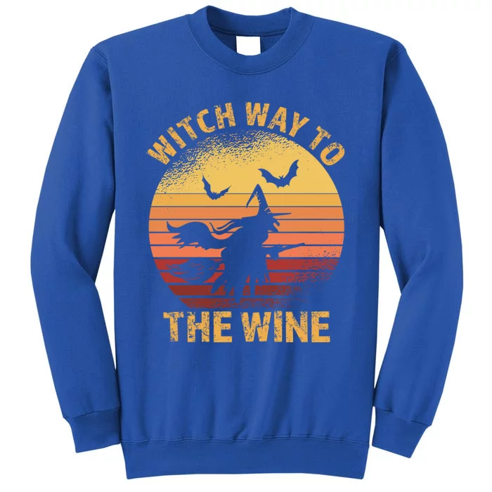 Witch Way To The Wine Halloween Wine Gift Sweatshirt