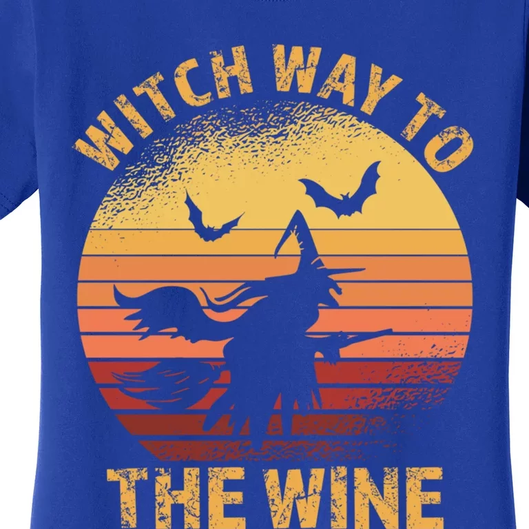 Witch Way To The Wine Halloween Wine Gift Women's T-Shirt